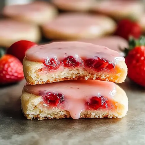 Strawberry Shortbread Cookies