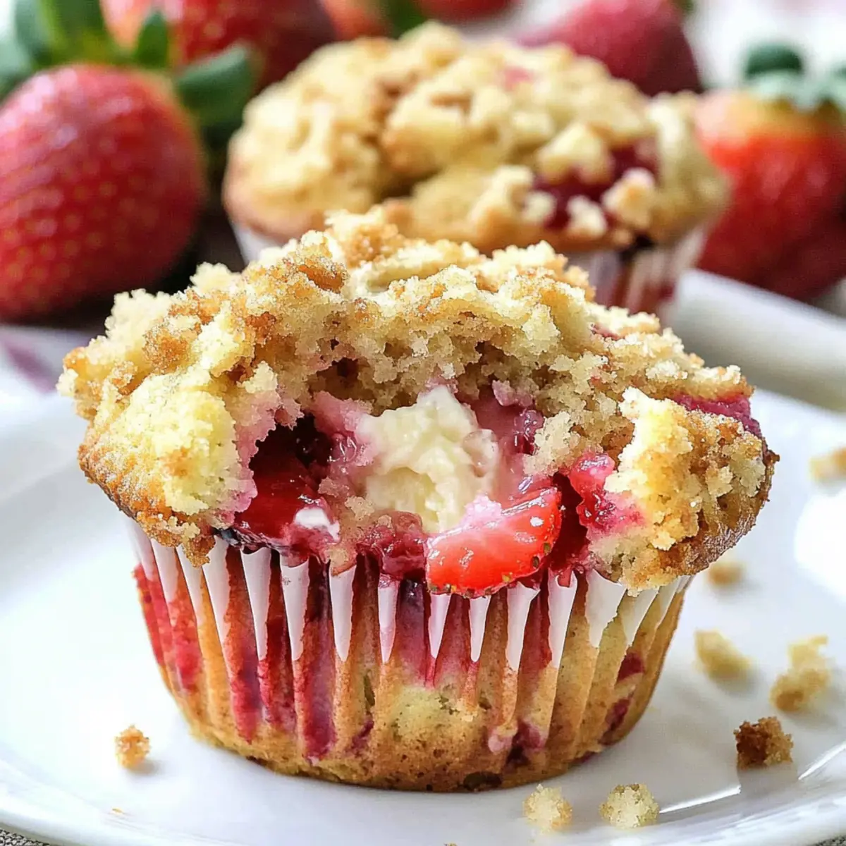 Strawberry Cream Cheese Muffins