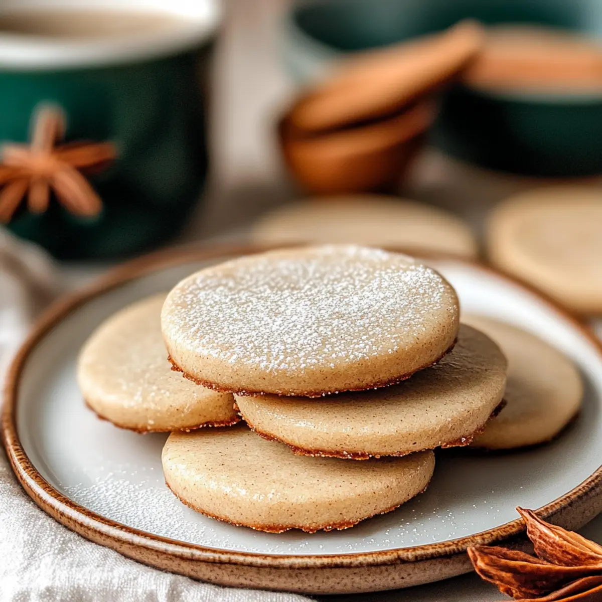 Vanilla Chai Shortbread Cookies