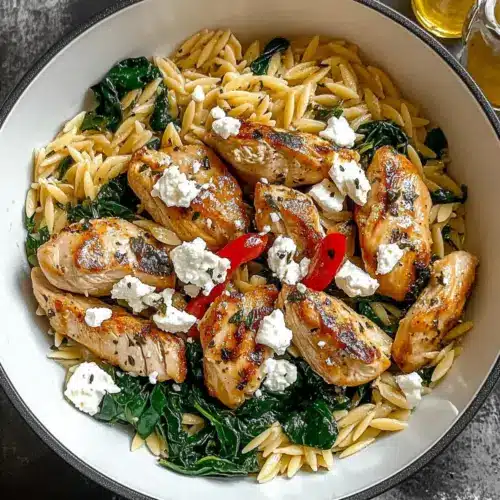 Lemon-Feta Chicken and Orzo