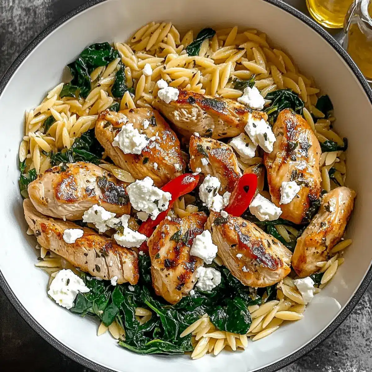 Lemon-Feta Chicken and Orzo