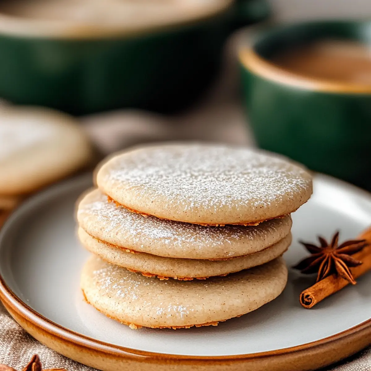 Vanilla Chai Shortbread Cookies