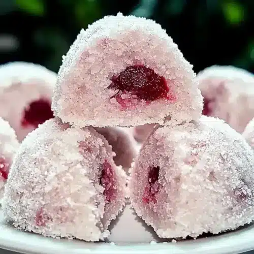 Cherry Snowball Cookies