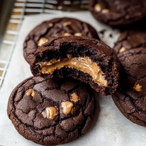 Chocolate Peanut Butter Filled Cookies