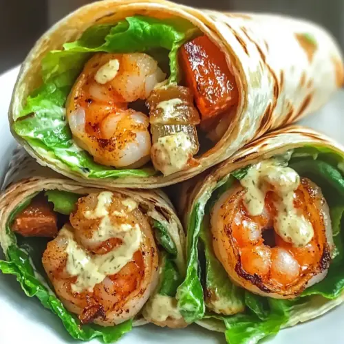 Grilled Shrimp Caesar Wraps