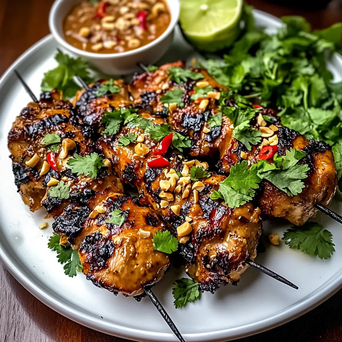 Spicy Thai Grilled Peanut Chicken