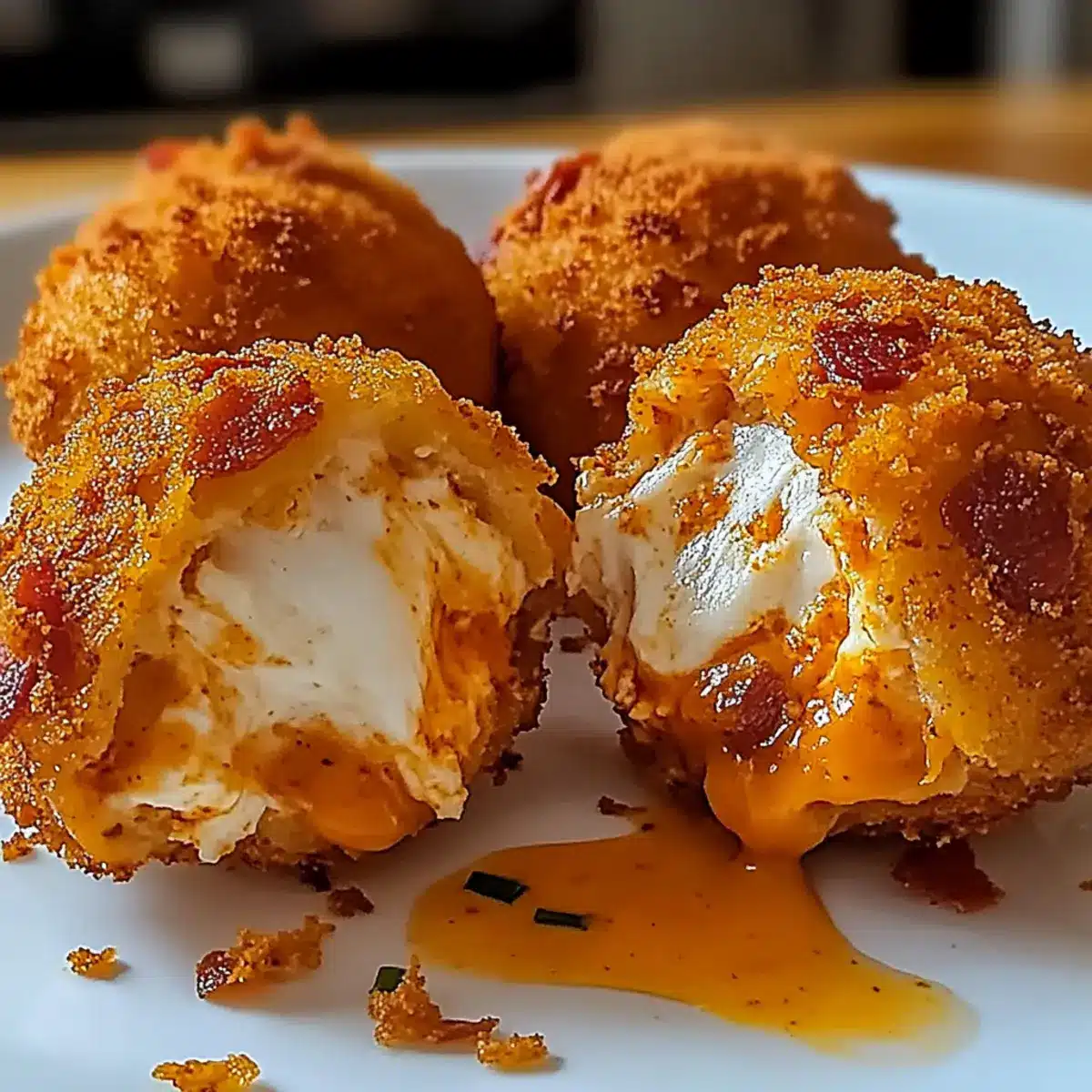 Buffalo Chicken Bacon Mozzarella Bombs