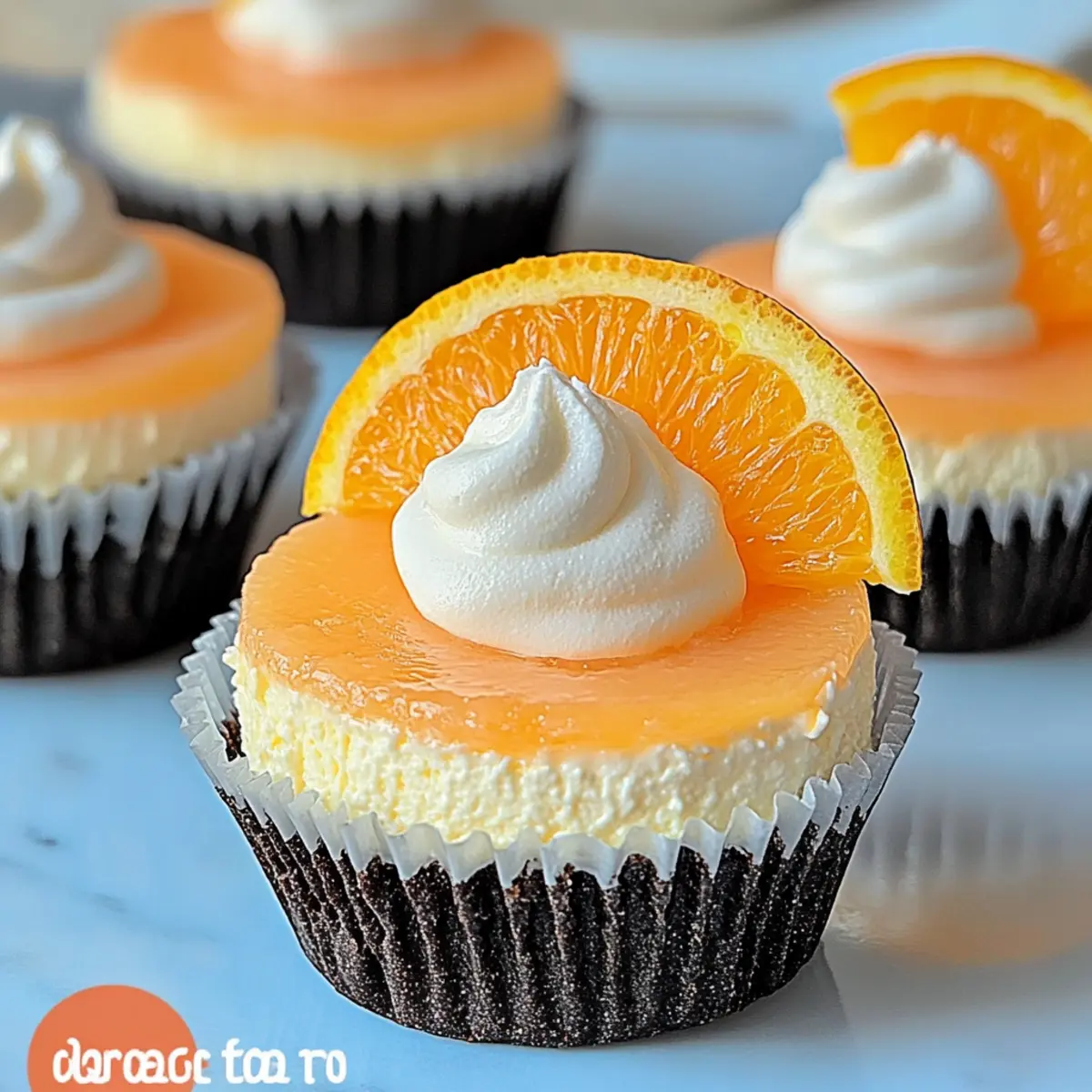 Orange Creamsicle Mini Cheesecakes