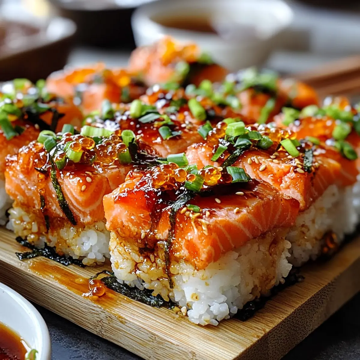 Spicy Salmon Sushi Bake