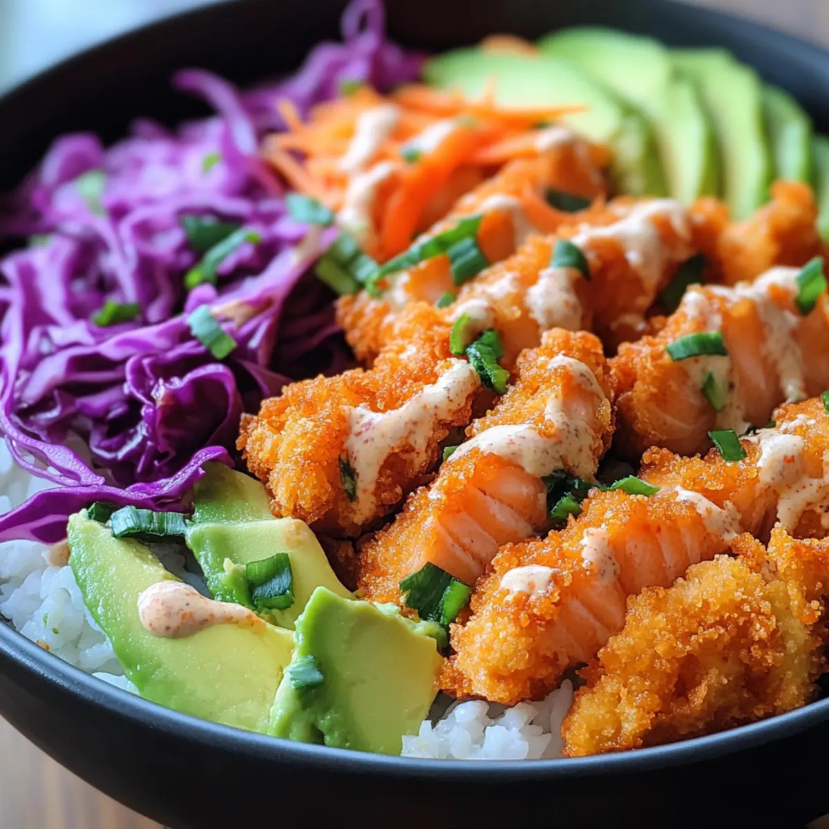 Bang Bang Salmon Bites Bowls