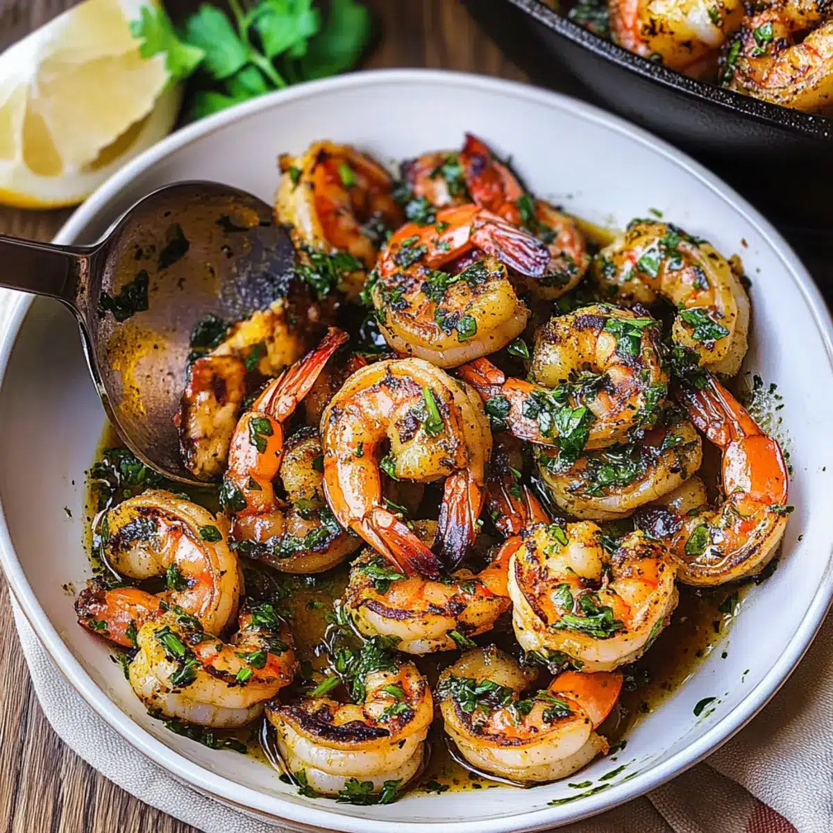 Pan Seared Chimichurri Shrimp