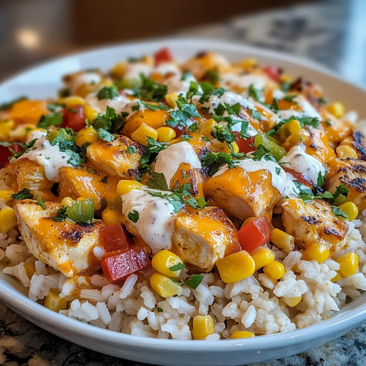 Cheesy Southwest Chicken & Rice