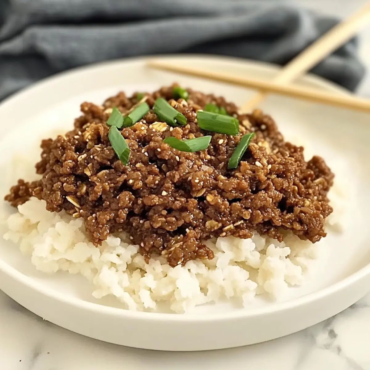 Korean Ground Beef Bowl