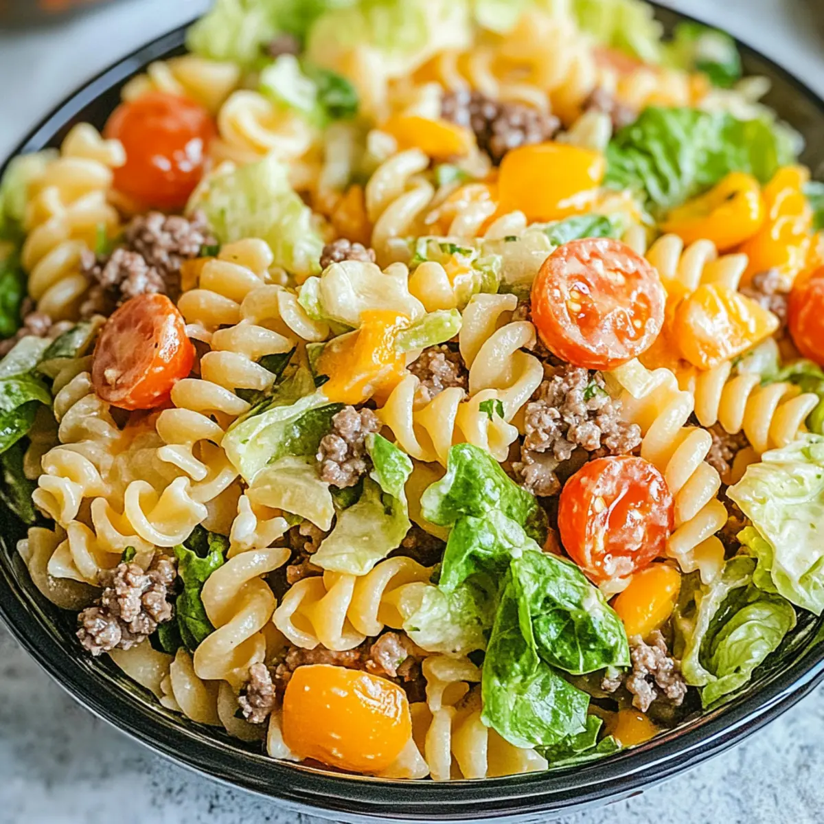 Big Mac Pasta Salad