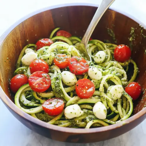 Pesto Zucchini Noodles