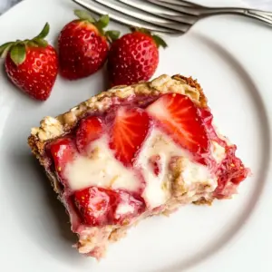 Strawberry Cheesecake Baked Oatmeal