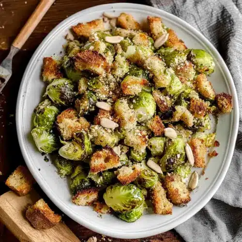 Roasted Brussels Sprouts Caesar Salad
