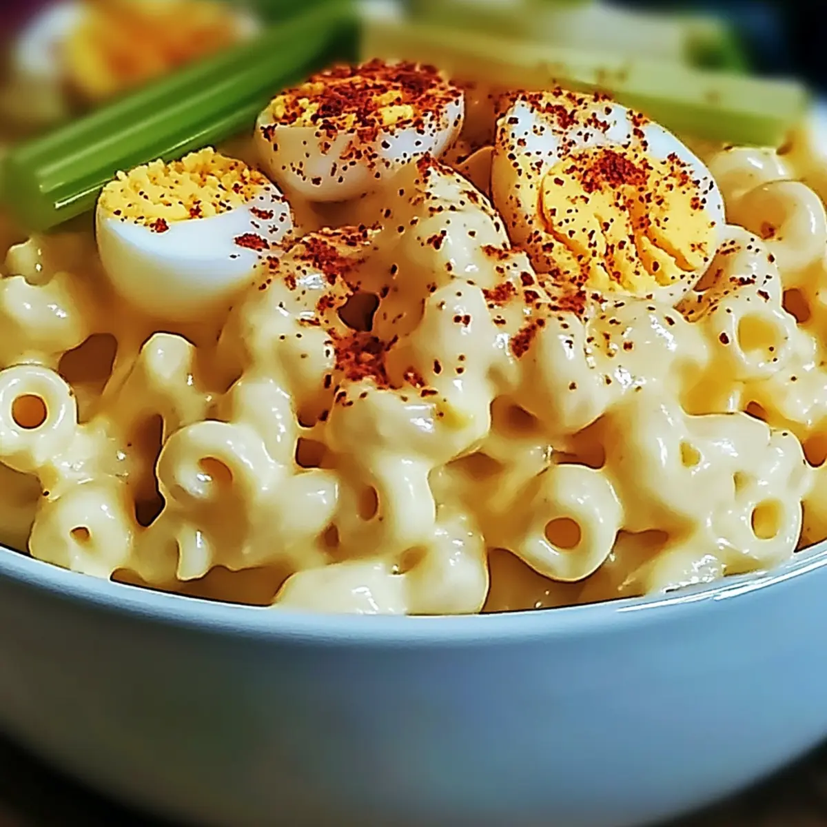 Deviled Egg Macaroni Salad
