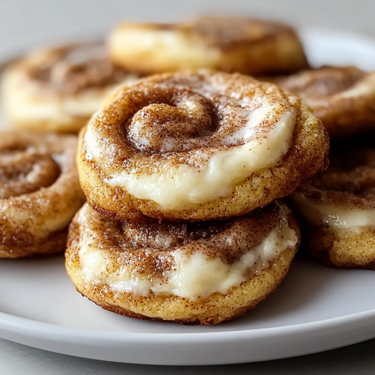 Cinnamon Roll Cheesecake Cookies