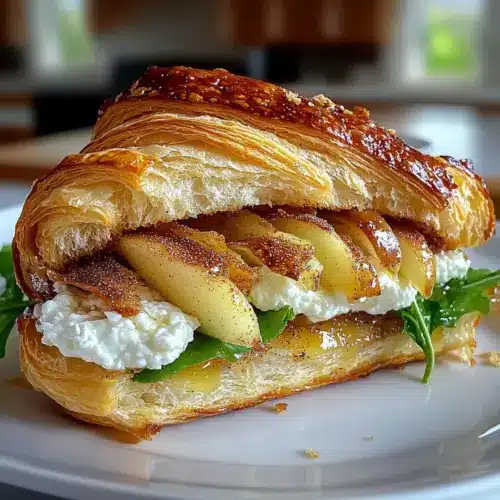 Apple & Goat Cheese Croissant Sandwich