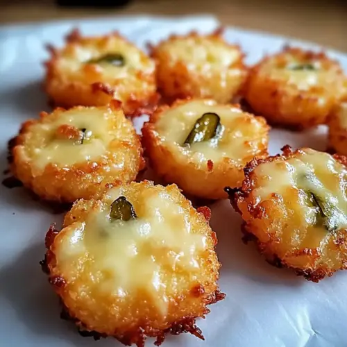 Crispy Pickle Cheese Bites