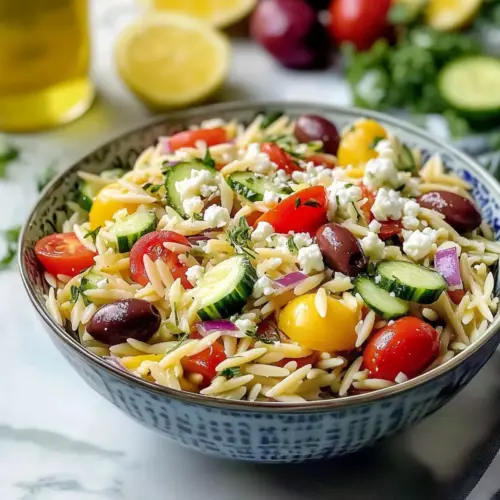 Greek Orzo Pasta Salad