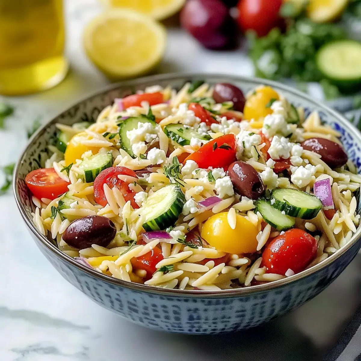 Greek Orzo Pasta Salad
