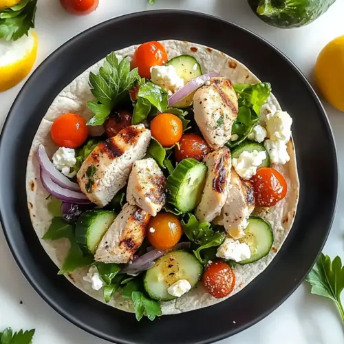 Mediterranean Chicken Wraps