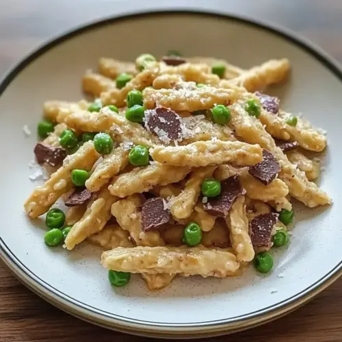 Creamy Bacon and Pea Pasta