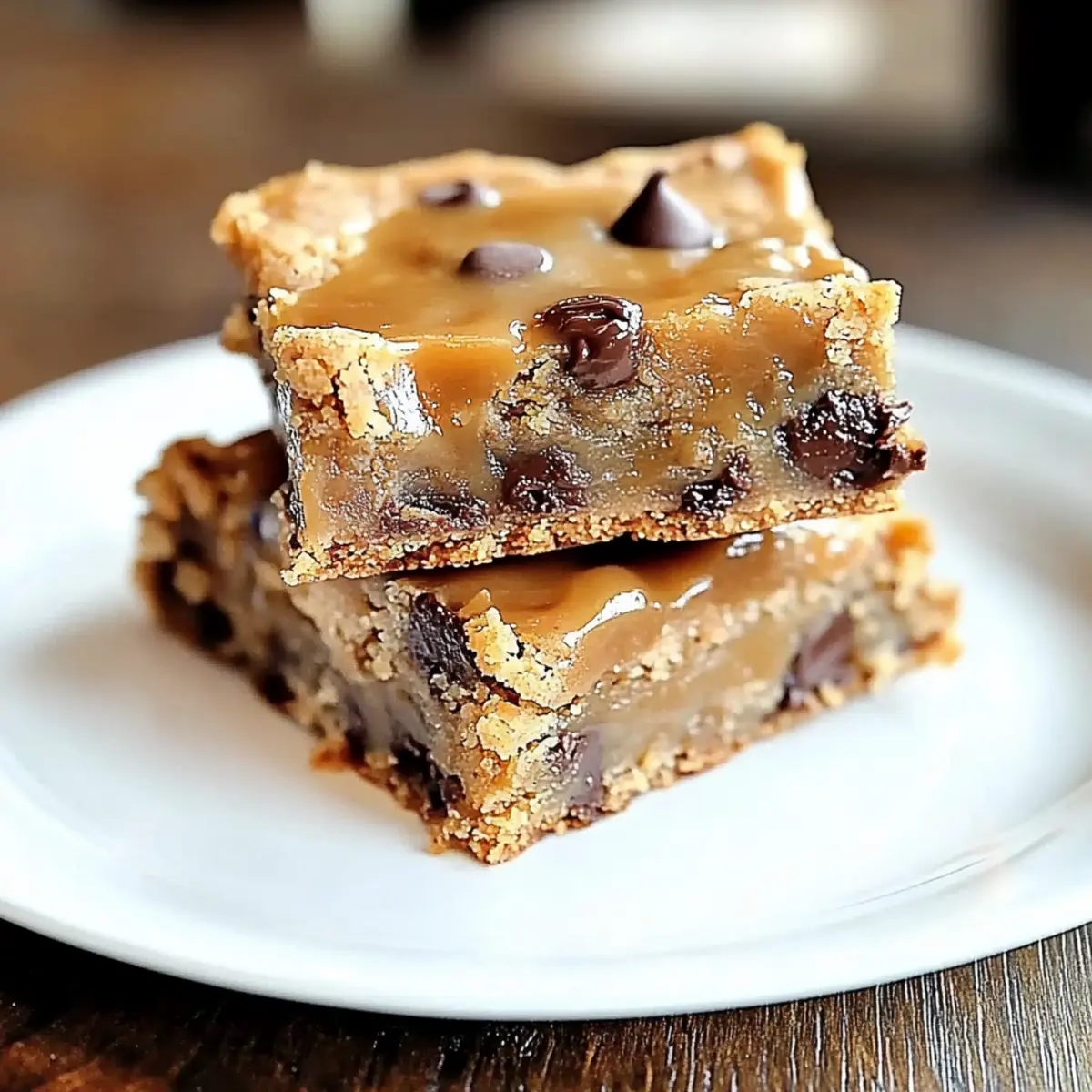 Salted Caramel Chocolate Chip Cookie Bars