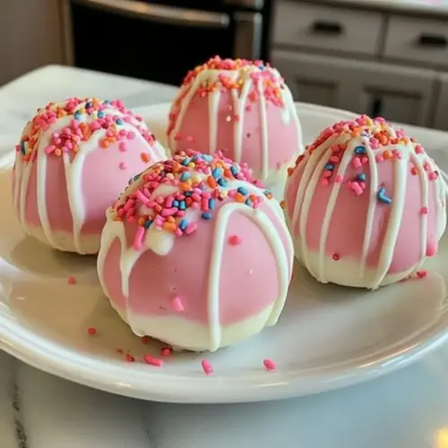 Strawberry Shortcake Truffles
