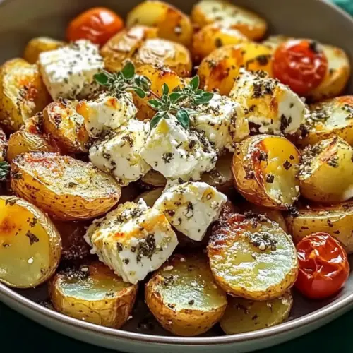 Healthy Baked Feta Potatoes