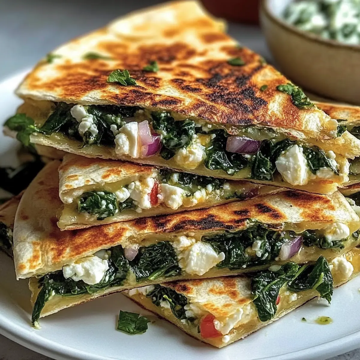 Mediterranean Quesadillas