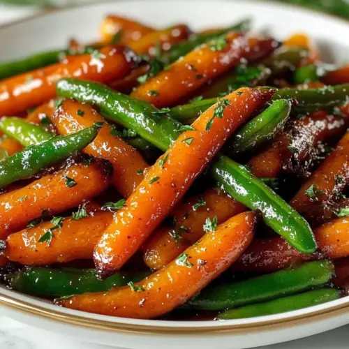 Honey Glazed Carrots & Green Beans