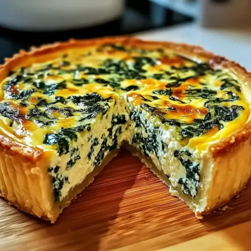 Cottage Cheese and Spinach Crustless Quiche