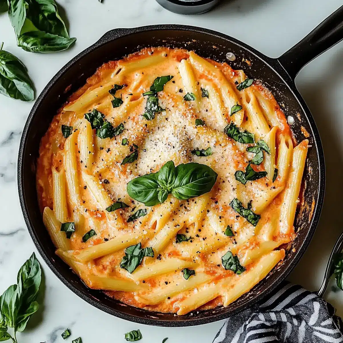 One Pan Creamy Tomato Pasta
