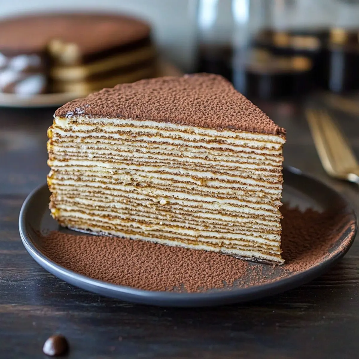 Tiramisu Crepe Cake