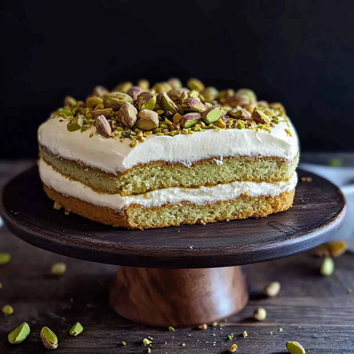 Homemade Pistachio Tiramisu
