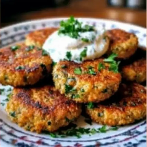 Mediterranean Lemon Chickpea Patties