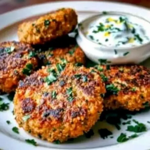 Mediterranean Lemon Chickpea Patties