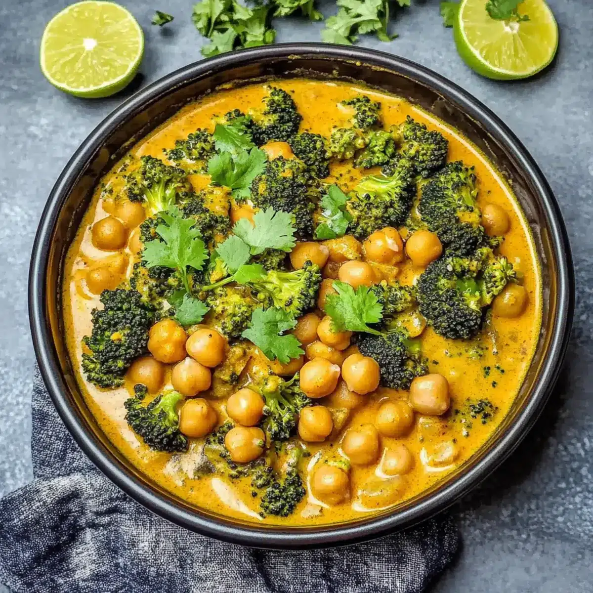 Broccoli Chickpea Curry