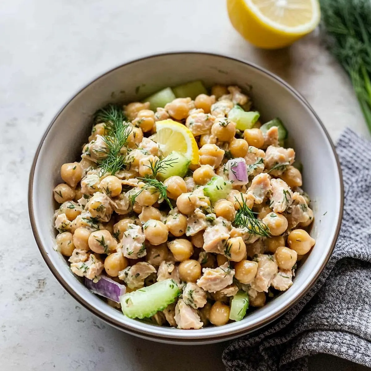 Chickpea Tuna Salad