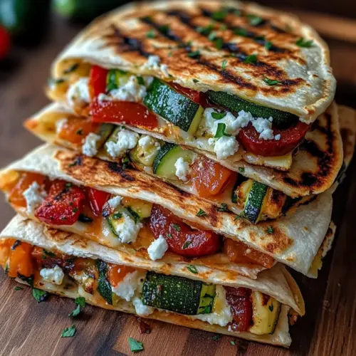 Grilled Mediterranean Veggie Quesadillas