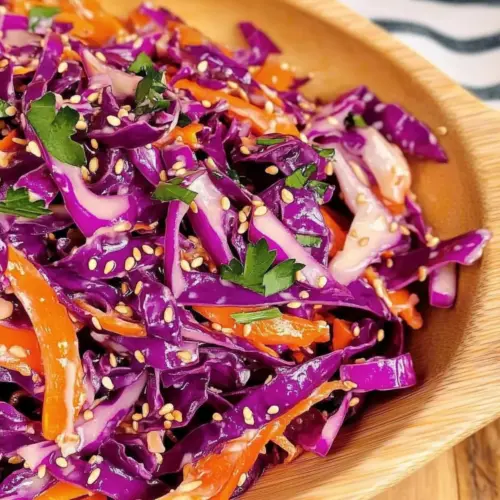 Asian Purple Cabbage Slaw