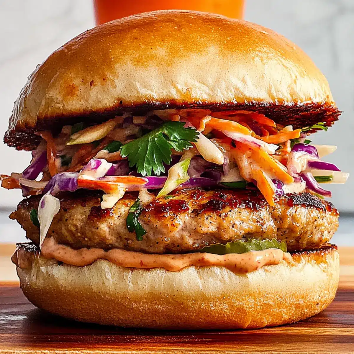 Thai Sweet Chili Turkey Burger