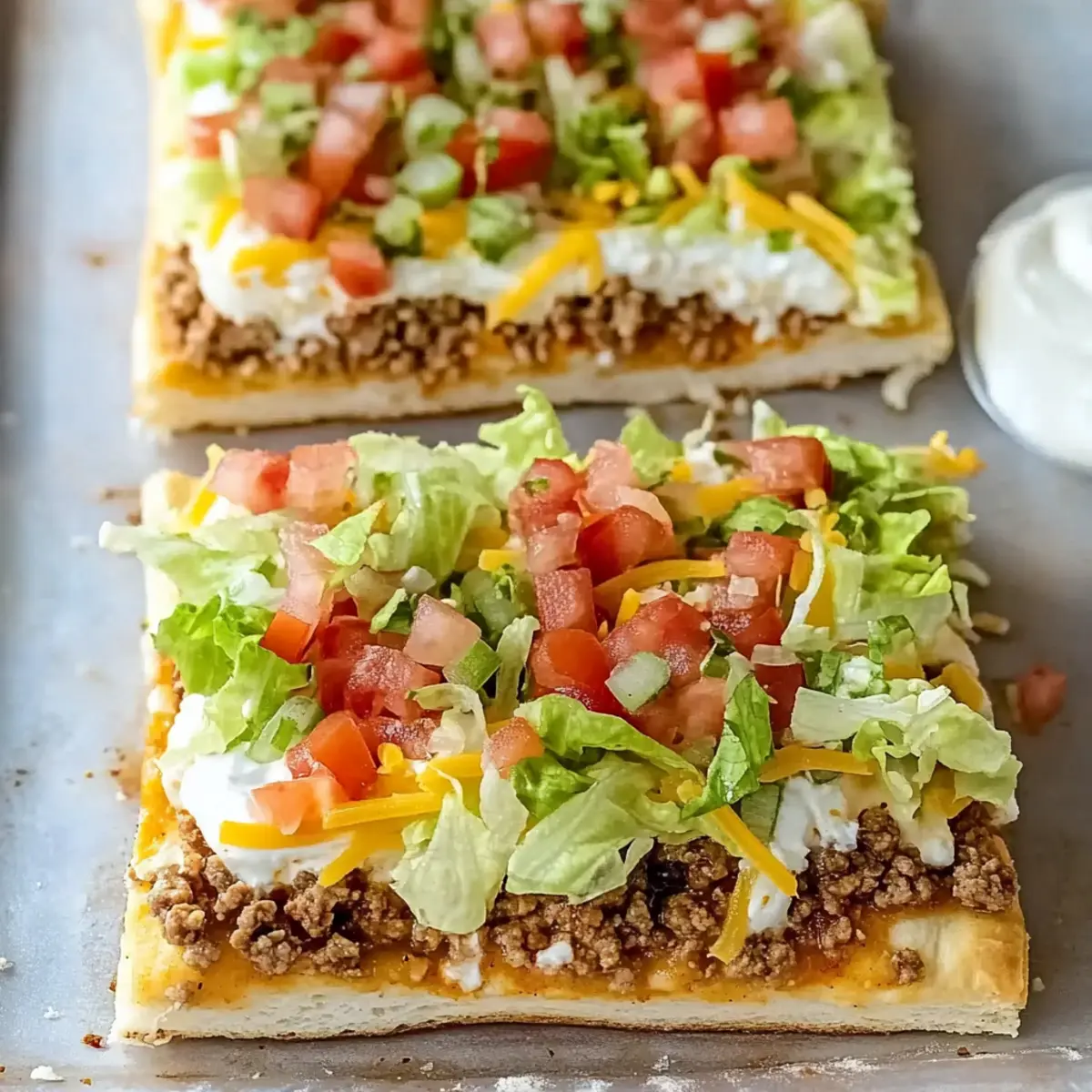 Crescent Roll Taco Pizza
