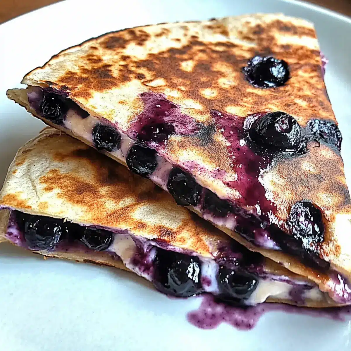 Blueberry Breakfast Quesadilla