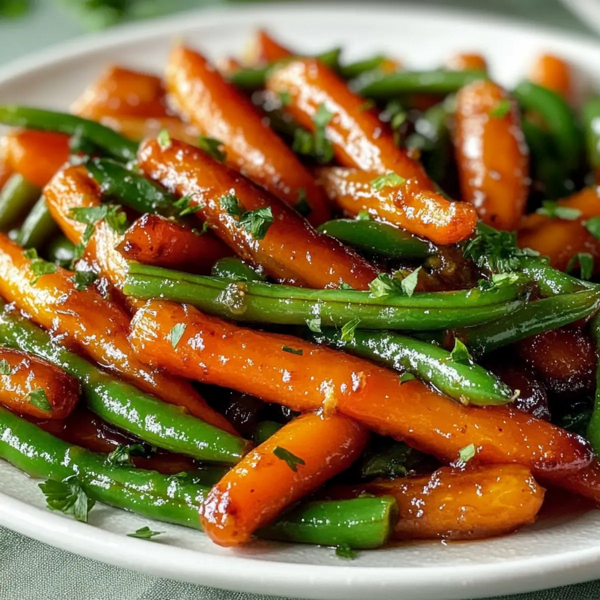 Honey Glazed Carrots & Green Beans
