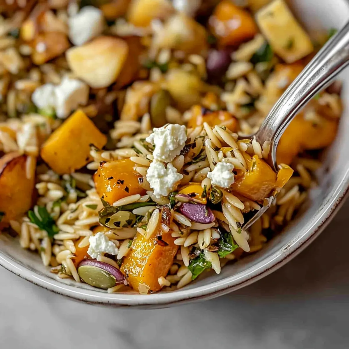 Fall Harvest Orzo Salad