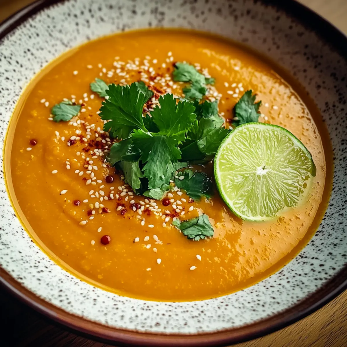 Sesame Carrot Soup